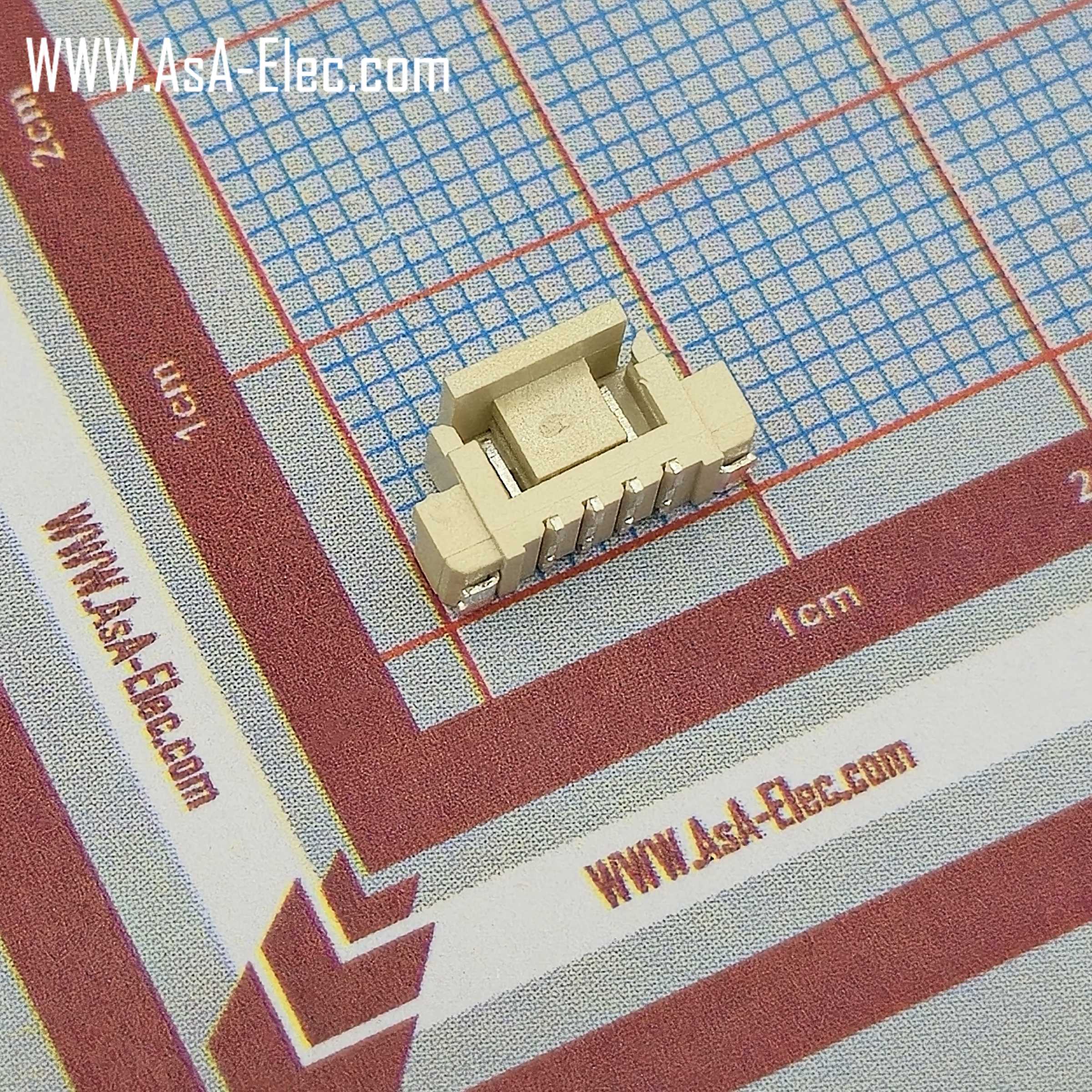 کانکتور FH تیغه ای 1.25 میلی متر 4 پین نر SMD STRAIGHT